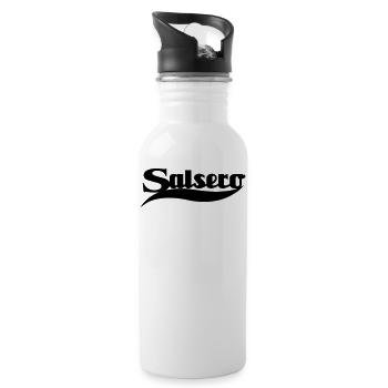 Salsero - Salsa Dance Shirt - Gourde avec paille intégrée - blanc - Droite