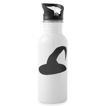Wizard Wizard Sorcerer Magic Magic Witch Magic - Water bottle with straw - white - Right