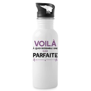 Une Guide parfaite cadeau - Gourde avec paille intégrée - blanc - Droite