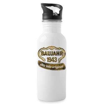 1943 Baujahr Alle Teile Orginal - Trinkflasche mit integriertem Trinkhalm - Weiß - Rechts