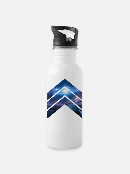 Milkyway Galaxy - Water bottle with straw - white