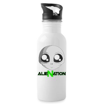 ALIENATION - Water bottle with straw - white - Right