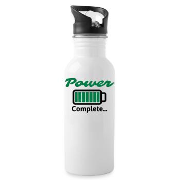 Power Complete ... - Water bottle with straw - white - Right