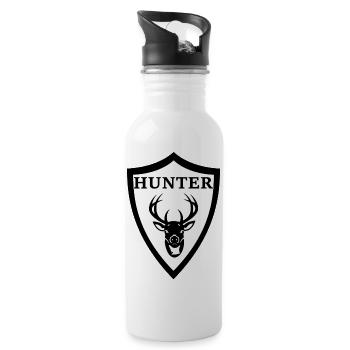 Hunter Hunter Crest cadeau Stag - Gourde avec paille intégrée - blanc - Droite