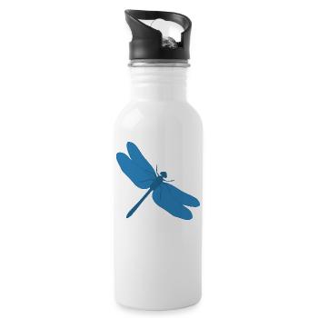 Dragonfly - Dragonfly - Water bottle with straw - white - Right