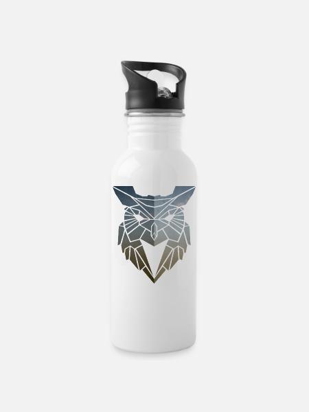Howl - Water bottle with straw - white
