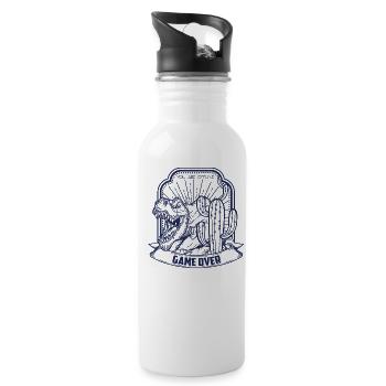 T Rex - Water bottle with straw - white - Right