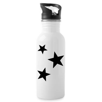 étoile - Trinkflasche mit integriertem Trinkhalm - Weiß - Rechts