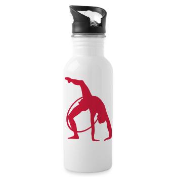 grs rhythmische Gymnastik sportive7 - Trinkflasche mit integriertem Trinkhalm - Weiß - Rechts