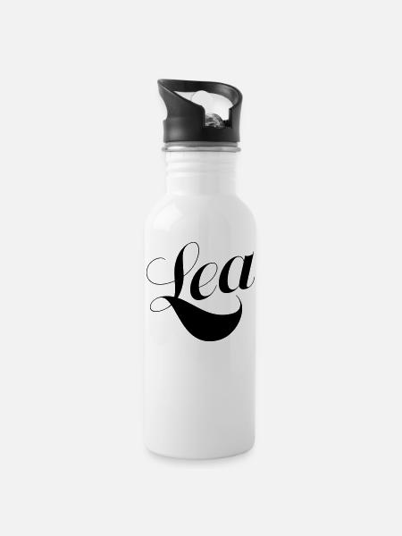 Lea - Gourde avec paille intégrée - blanc