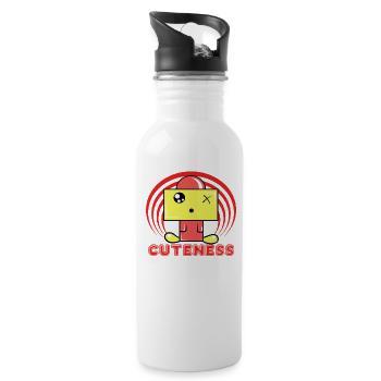 Baby - Trinkflasche mit integriertem Trinkhalm - Weiß - Rechts