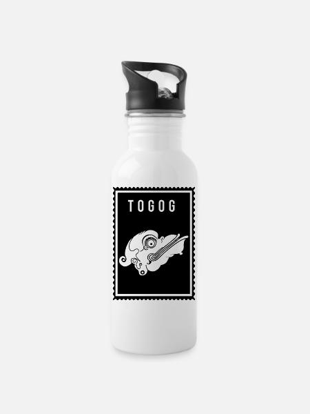 Togog - Wayang - Water bottle with straw - white
