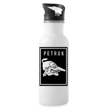 Petruk - Wayang - Trinkflasche mit integriertem Trinkhalm - Weiß - Rechts