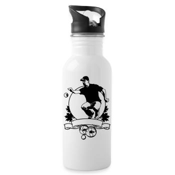 Petanque flex shield - Water bottle with straw - white - Right