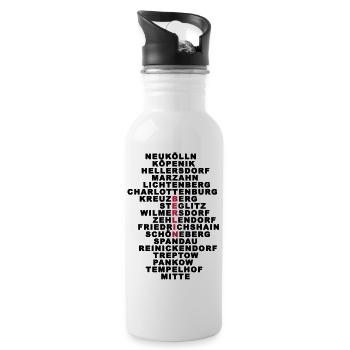 Berlin - Water bottle with straw - white - Right