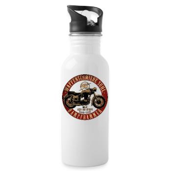 AWO 425 Sport - Trinkflasche mit integriertem Trinkhalm - Weiß - Rechts
