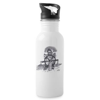 Sailor # Art nord-allemand - Gourde avec paille intégrée - blanc - Droite