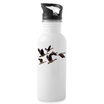 canards - Gourde avec paille intégrée - blanc - Droite