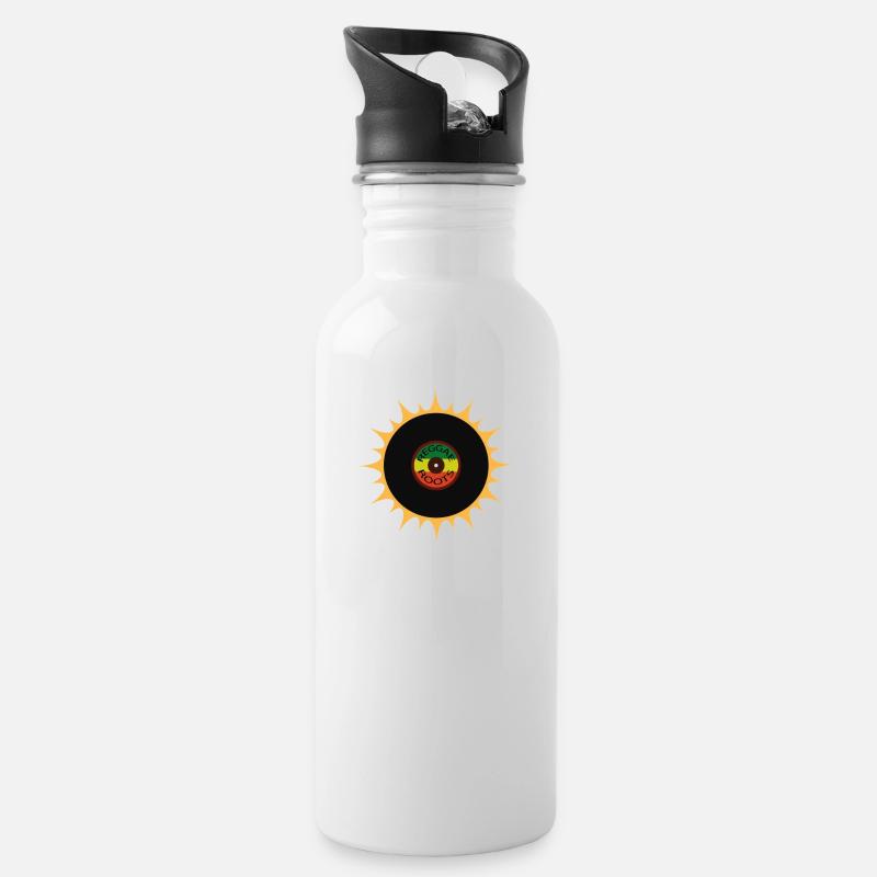 REGGAE - Gourde avec paille intégrée - blanc