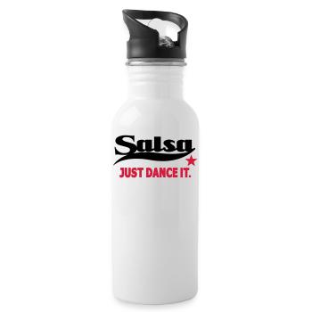 Salsa Just Dance It - Chemise Danse Salsa - Gourde avec paille intégrée - blanc - Droite
