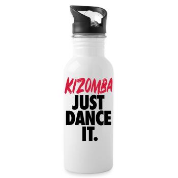 Kizomba Just Dance It. - Chemise de danse Kizomba - Gourde avec paille intégrée - blanc - Droite