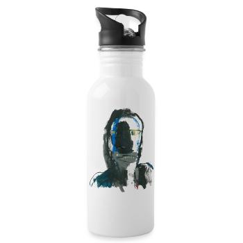 Portrait 07 - Trinkflasche mit integriertem Trinkhalm - Weiß - Rechts