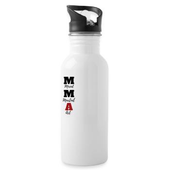 MMA disant DS - Gourde avec paille intégrée - blanc - Droite