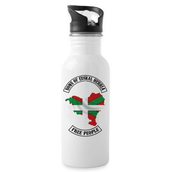 sons of euskal herria 6 - Water bottle with straw - white - Right