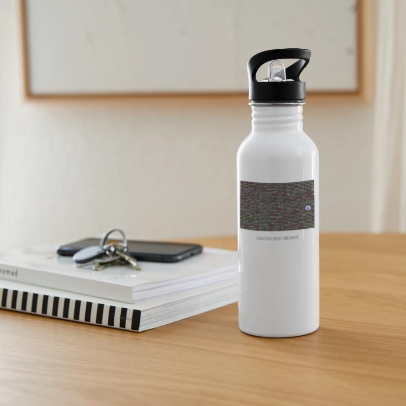 Programmierer, Coder, Bugs, Debugging Trinkflasche mit integriertem Trinkhalm