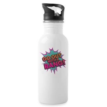 speech bubble - Water bottle with straw - white - Right