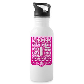 Confetti - Water bottle with straw - white - Right