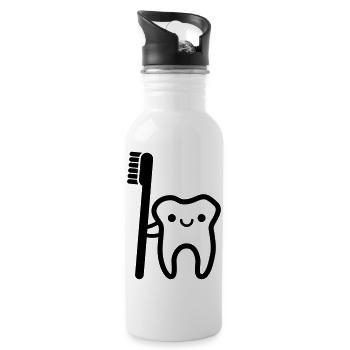 dentist - Water bottle with straw - white - Right