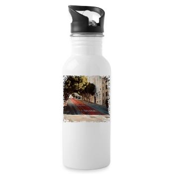 San Francisco - Water bottle with straw - white - Right