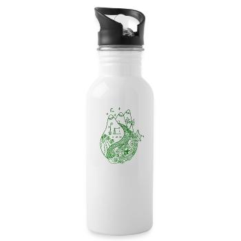 Keep earth simple - Gourde avec paille intégrée - blanc - Droite