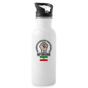 Iran - Clothes and items in support for the people - Water bottle with straw - white - Right
