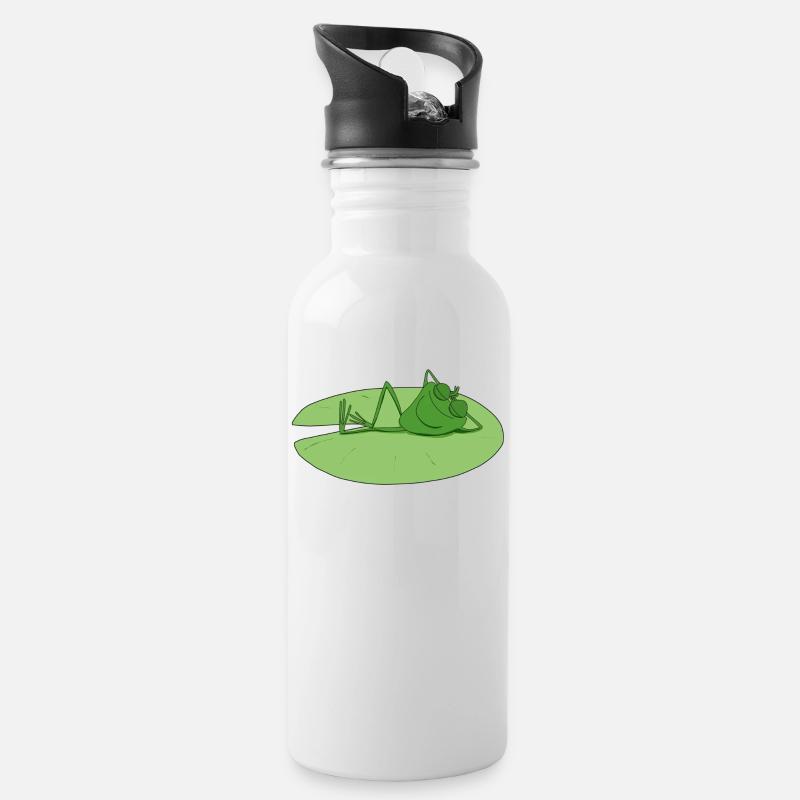 Frog - Gourde avec paille intégrée - blanc