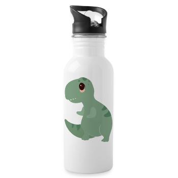 Sweet T-Rex - Gourde avec paille intégrée - blanc - Droite