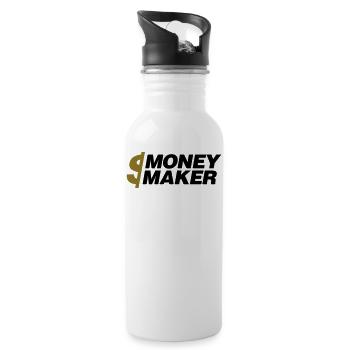 Money maker - Water bottle with straw - white - Right