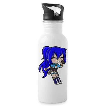 Funneh Gacha Girl - Water bottle with straw - white - Right