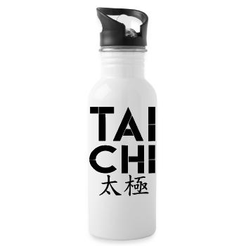 I love Tai Chi, Tai Chi, Tai Chi Hoodies, Tai Chi - Water bottle with straw - white - Right