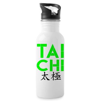 I love Tai Chi, Tai Chi, Tai Chi Hoodies, Tai Chi - Water bottle with straw - white - Right