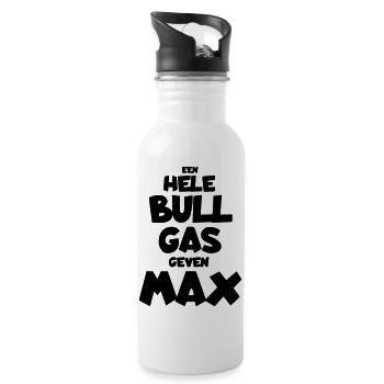 Ein ganzer Bullengas Max Race, DGP, Zandvoort * - Trinkflasche mit integriertem Trinkhalm - Weiß - Rechts