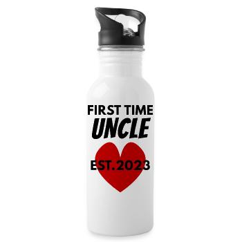 Uncle 2023 - Water bottle with straw - white - Right