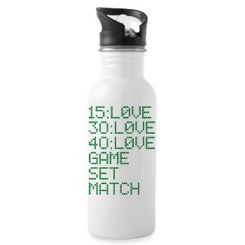 TENNIS Jeu de tennis - Gourde avec paille intégrée - blanc - Droite