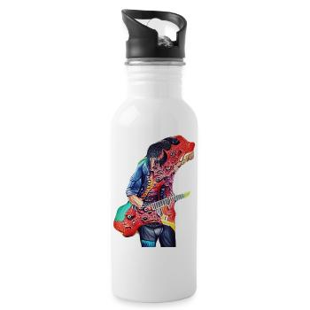 Demon Guitarist - Water bottle with straw - white - Right