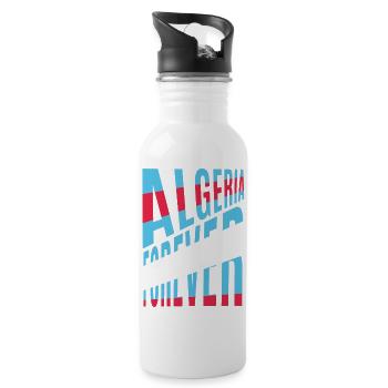 Algeria forever - Water bottle with straw - white - Right