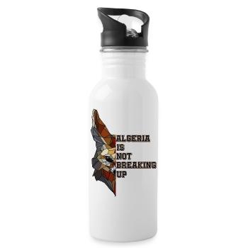 Algeria is not breaking up - Water bottle with straw - white - Right
