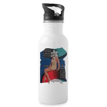 happy picture spread - Water bottle with straw - white - Right