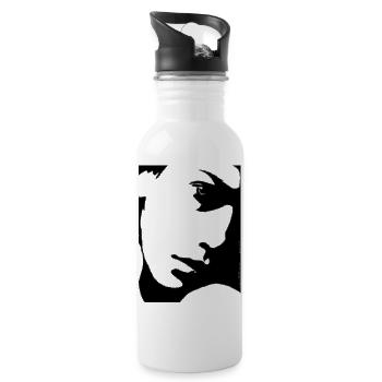 Thoughtful - Water bottle with straw - white - Right