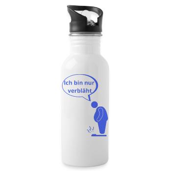 verbläht - Trinkflasche mit integriertem Trinkhalm - Weiß - Rechts